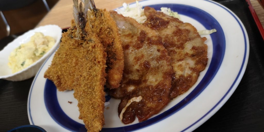 あじ三昧 菜の花列車の駅前でコスパ抜群の漁師町の定食を食べてきました